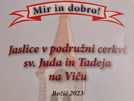 predstavitev jaslic v podružnični cerkvi sv. Juda in Tadeja na Viču 